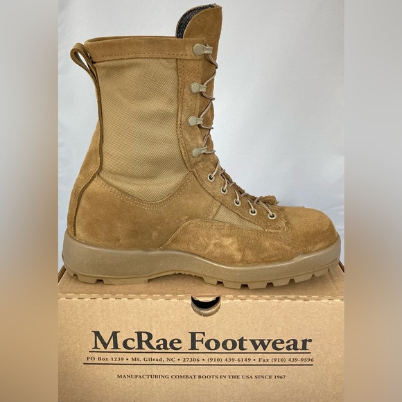 McRae Footwear Army Temperate Weather Combat Boots - Coyote - Mens Size 10.5W - Picture 9 of 14
